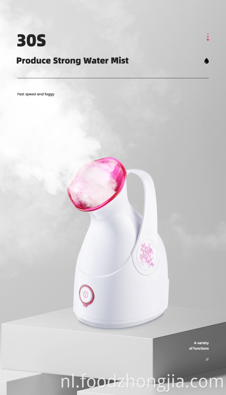 Groothandel professioneel elektrisch mini schoonheidsproduct nano ionische gezicht luchtbevochtiger hete mist gezicht stoombootmachine